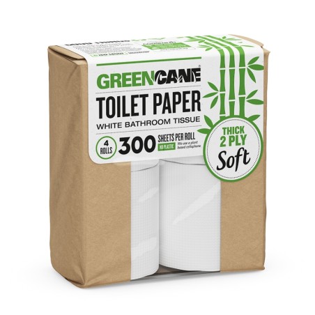 Eco-Toilet Paper 4 Pack, 2 PLY