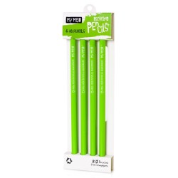 Recycled Newspaper Pencil, Pack of 4